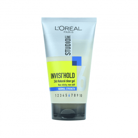 L'Oreal Studio Line 6 Invisi Hold Normal Strength 24h Natural Clear Gel 150ml