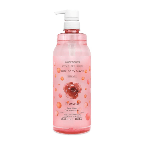 Watsons Botanical Nourish Rose Body Wash 1000ml