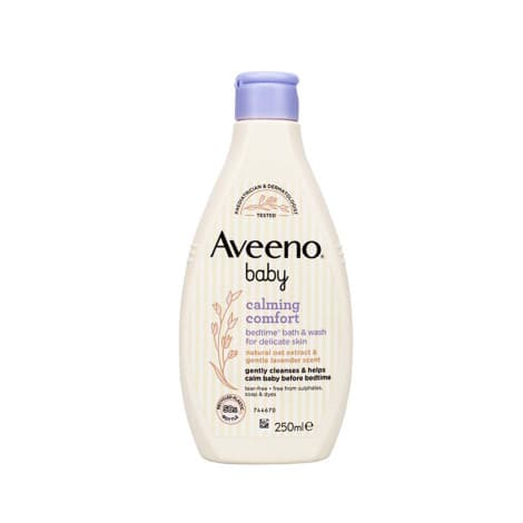 Aveeno Baby Calming Comfort Bedtime Bath Wash 250ml
