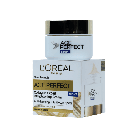 Loreal Age Perfect Collagen Expert retightening Cream Night For Mature Skin 50ml