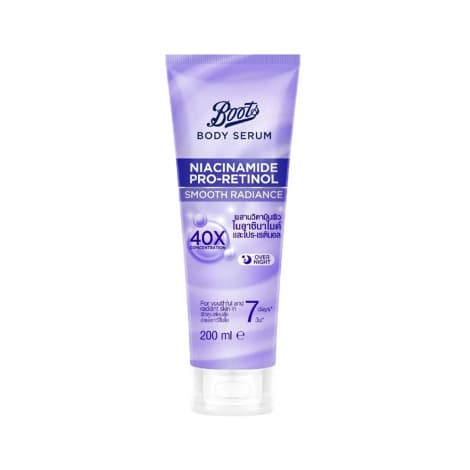 Boots Niacinamide Pro-Retinol Smooth Radiance Body Serum 200ml