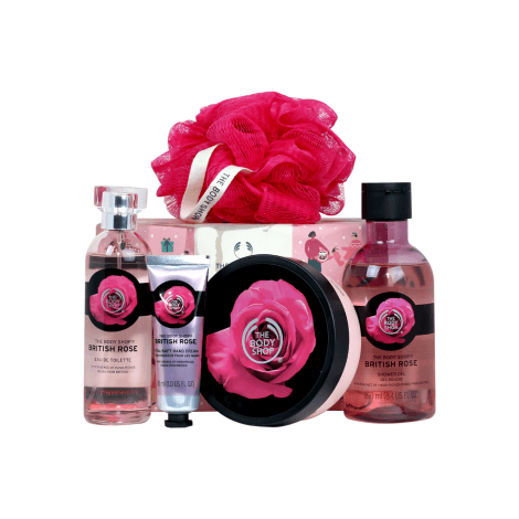 The Body Shop Glowing British Rose Big Gift Box