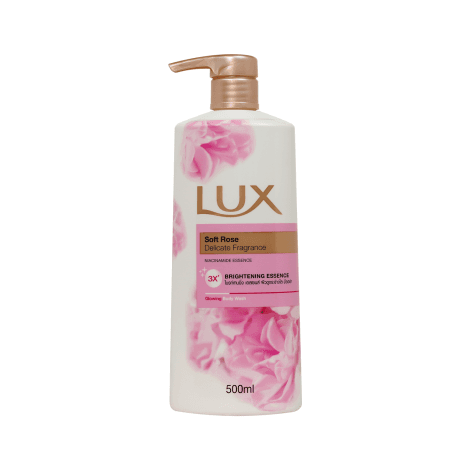 Lux Soft rose Delicate Fragrance Glowing Body Wash 500ml