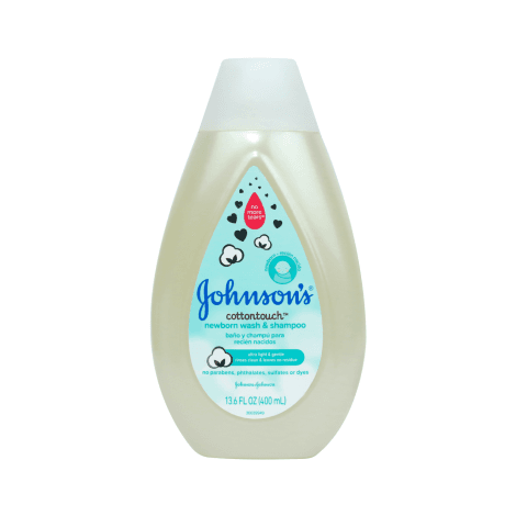 Johnsons Cottontouch Newborn Baby Wash & Shampoo 400ml