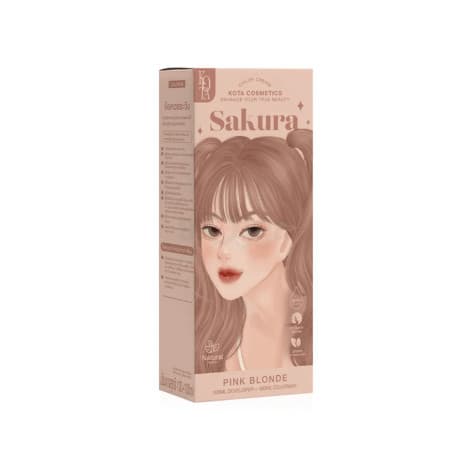 Kota Hair Color Cream Sakura - Pink Blonde
