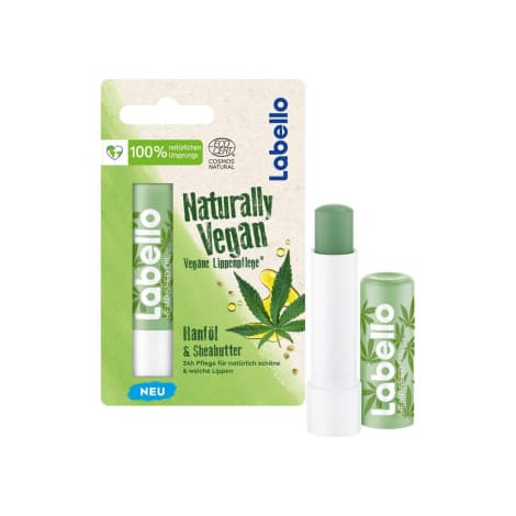 Labello Naturally Vegan Hamp Oil & Shea Butter Lip Balm 5.2ml
