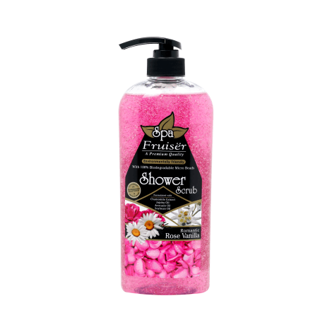 Fruiser Spa Romantic Rose Vanilla Shower Scrub 730ml