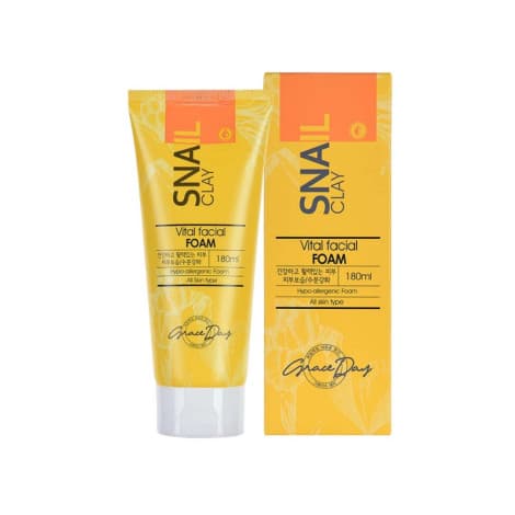 Grace Day Snail Clay Vital Facial Foam 180ml