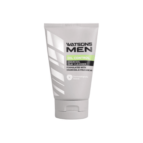 Watsons Men Oil Control Charcoal Clay Cleanser 100g