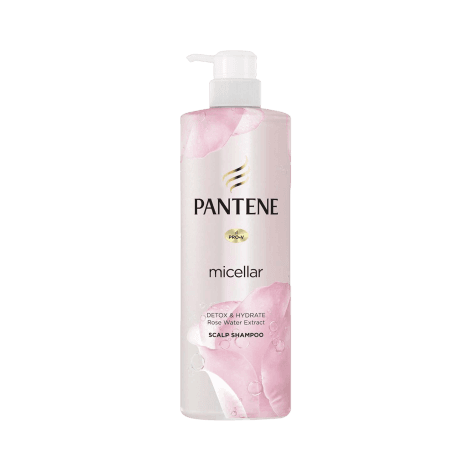 Pantene Micellar Detox & Hydrate Rose Water Extract Scalp Shampoo 530ml