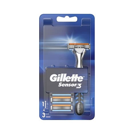 Gillette Sensor 3 Razors Razors 1pcs + Blades 6pcs