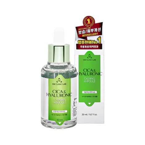 3W Clinic Lab Cica & Hyaluronic Calming Ampoule 50ml