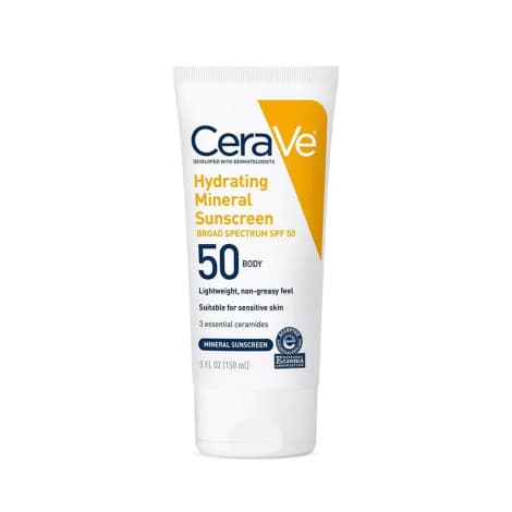 Cerave Hydrating Mineral Sunscreen SPF50 Body 150ml