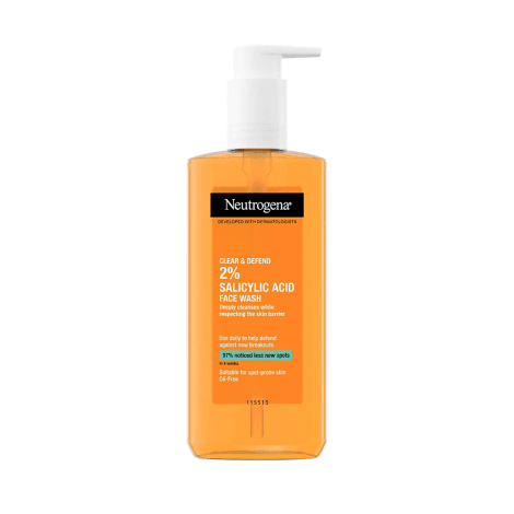Neutrogena Clear & Defend 2% Salicylic Acid Face Wash 200ml