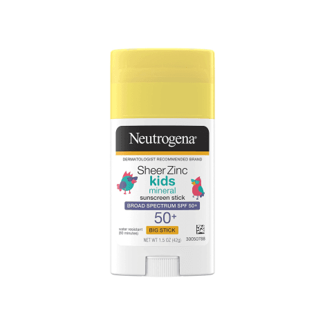 Neutrogena Sheer Zinc Kids Mineral Sunscreen Stick SPF 50+ 42g