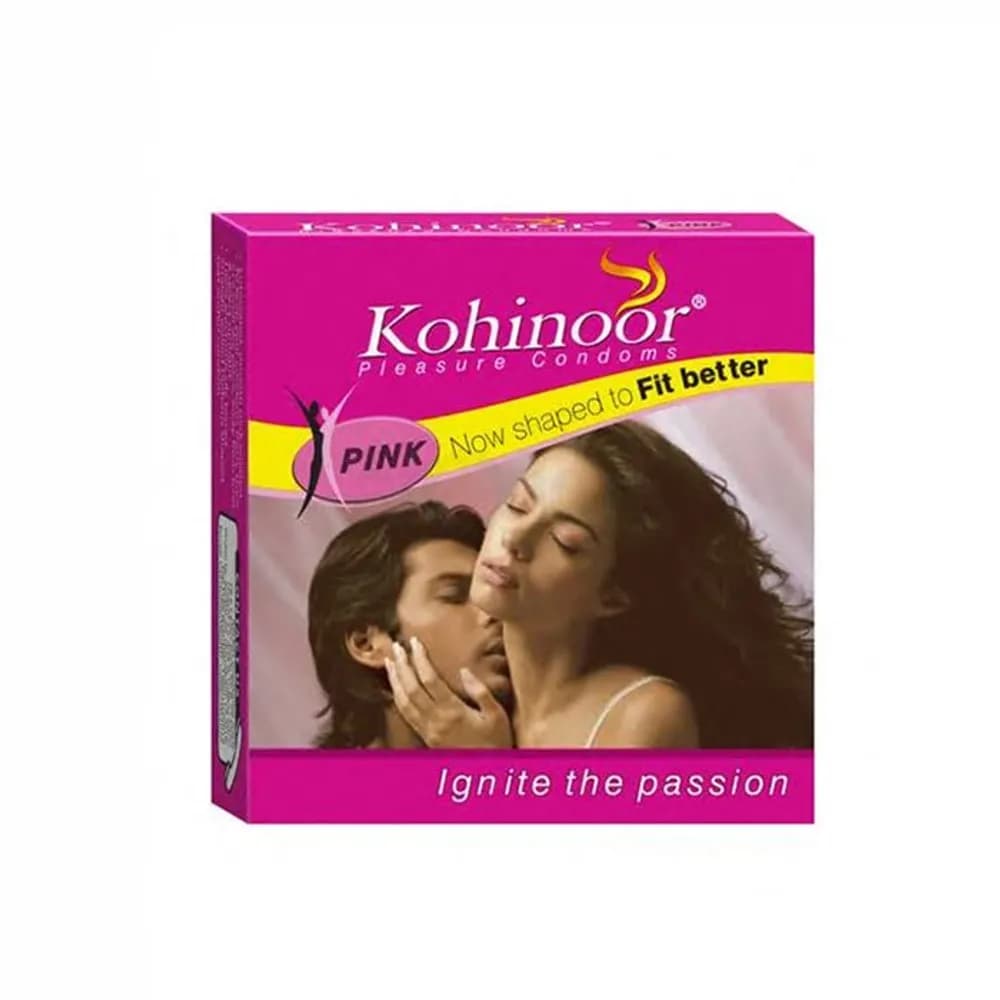 Kohinoor Pink Small Fit Condom (India) 3pc