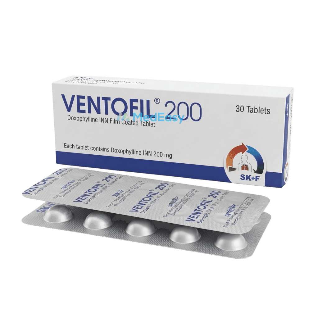 Ventofil 200 mg Tablet strip
