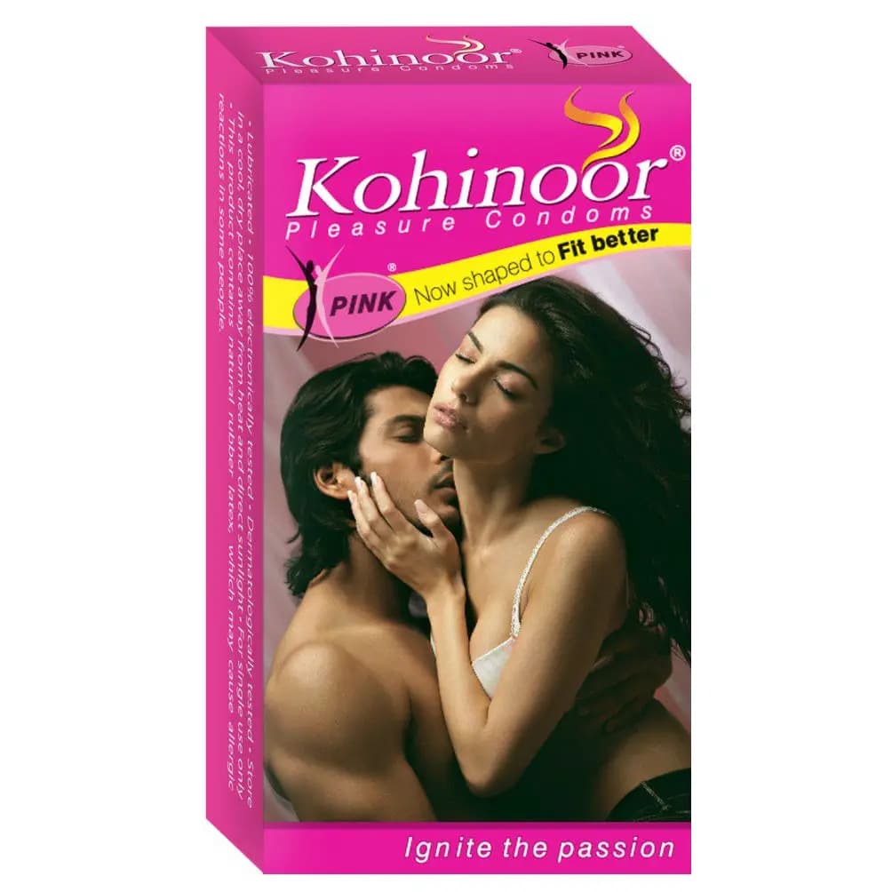 Kohinoor Pink Small Fit Condom (India) 10pc