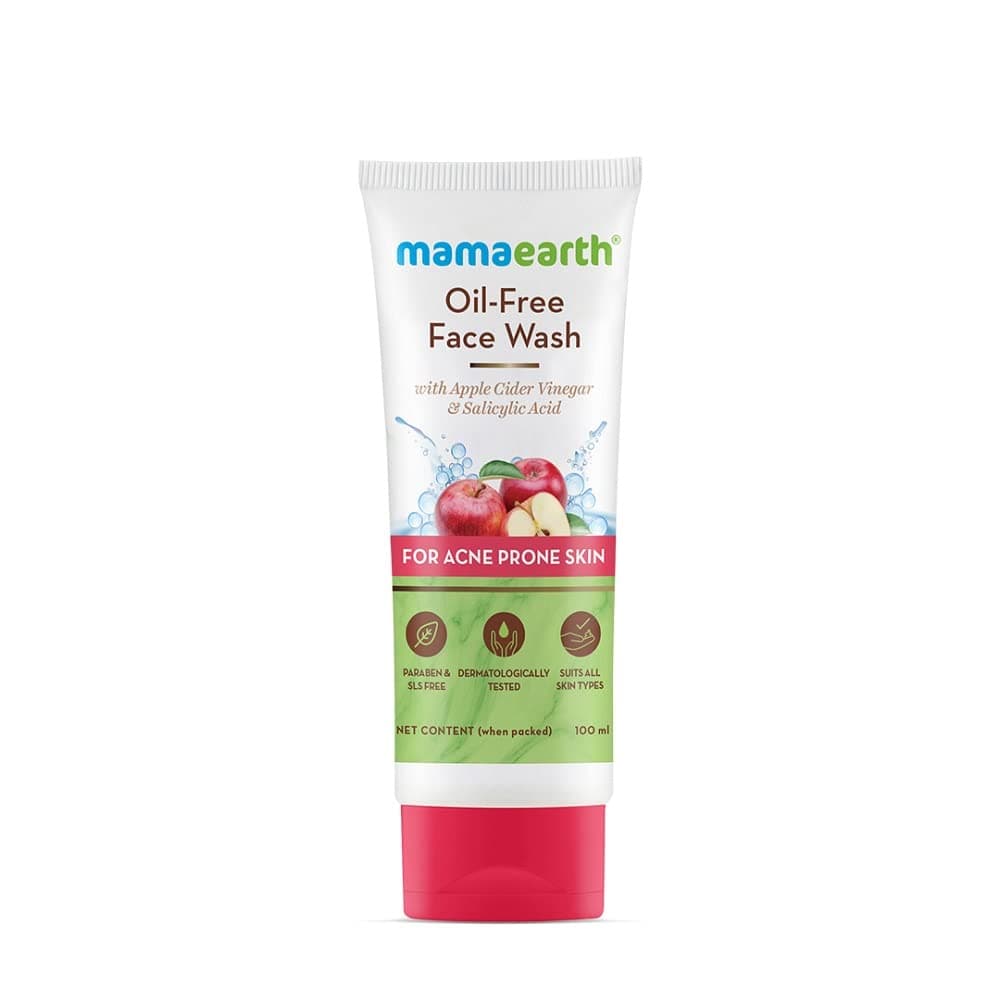 Mamaearth Oil-Free Face Wash with Apple Cider Vinegar & Salicylic Acid for Acne Prone Skin 100ml