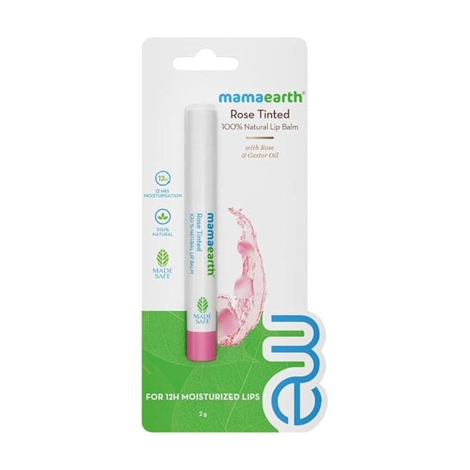 Mamaearth Rose Tinted 100% Natural Lip Balm 2gm