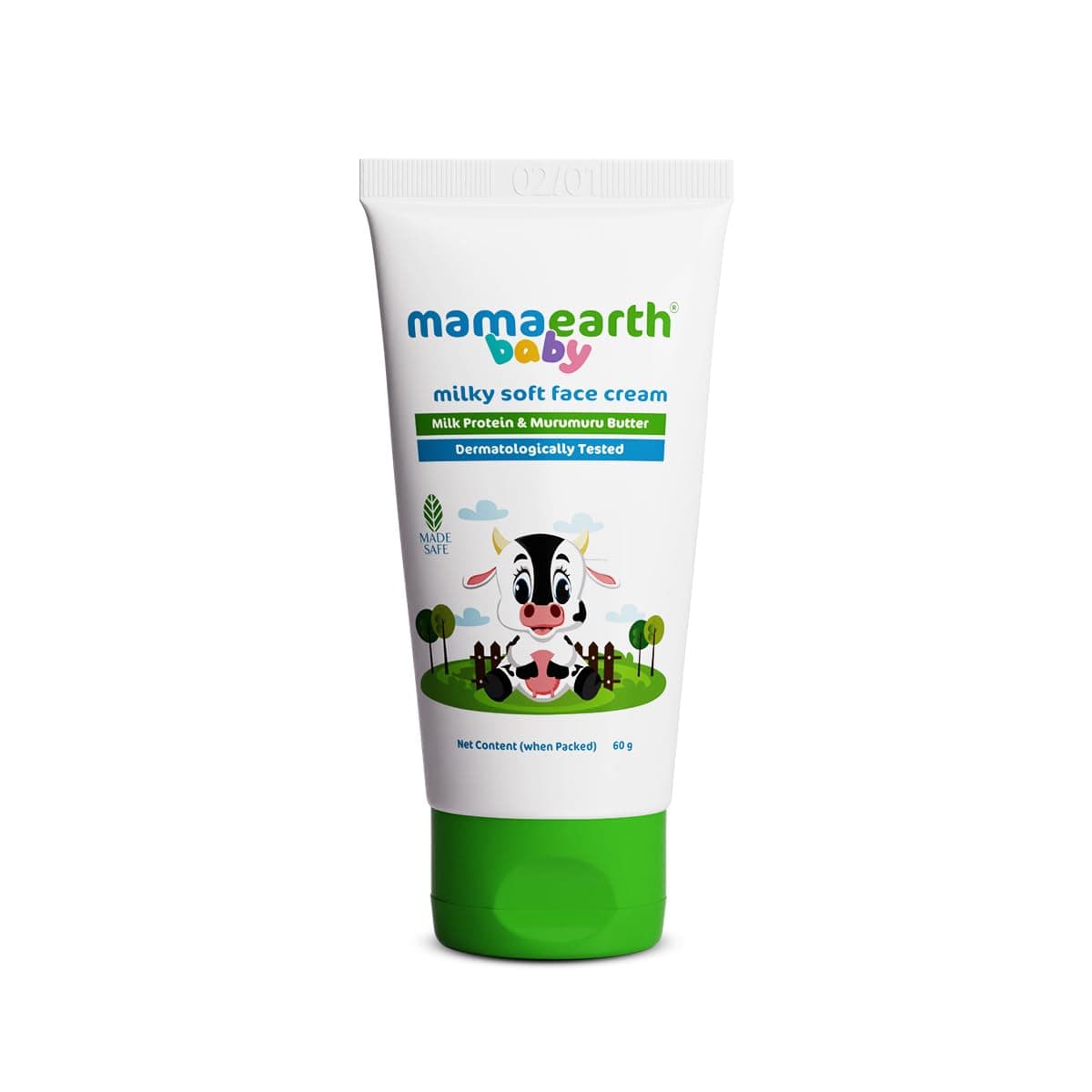 Mamaearth Milky Soft Face Cream With Murumuru Butter for Babies 60ml