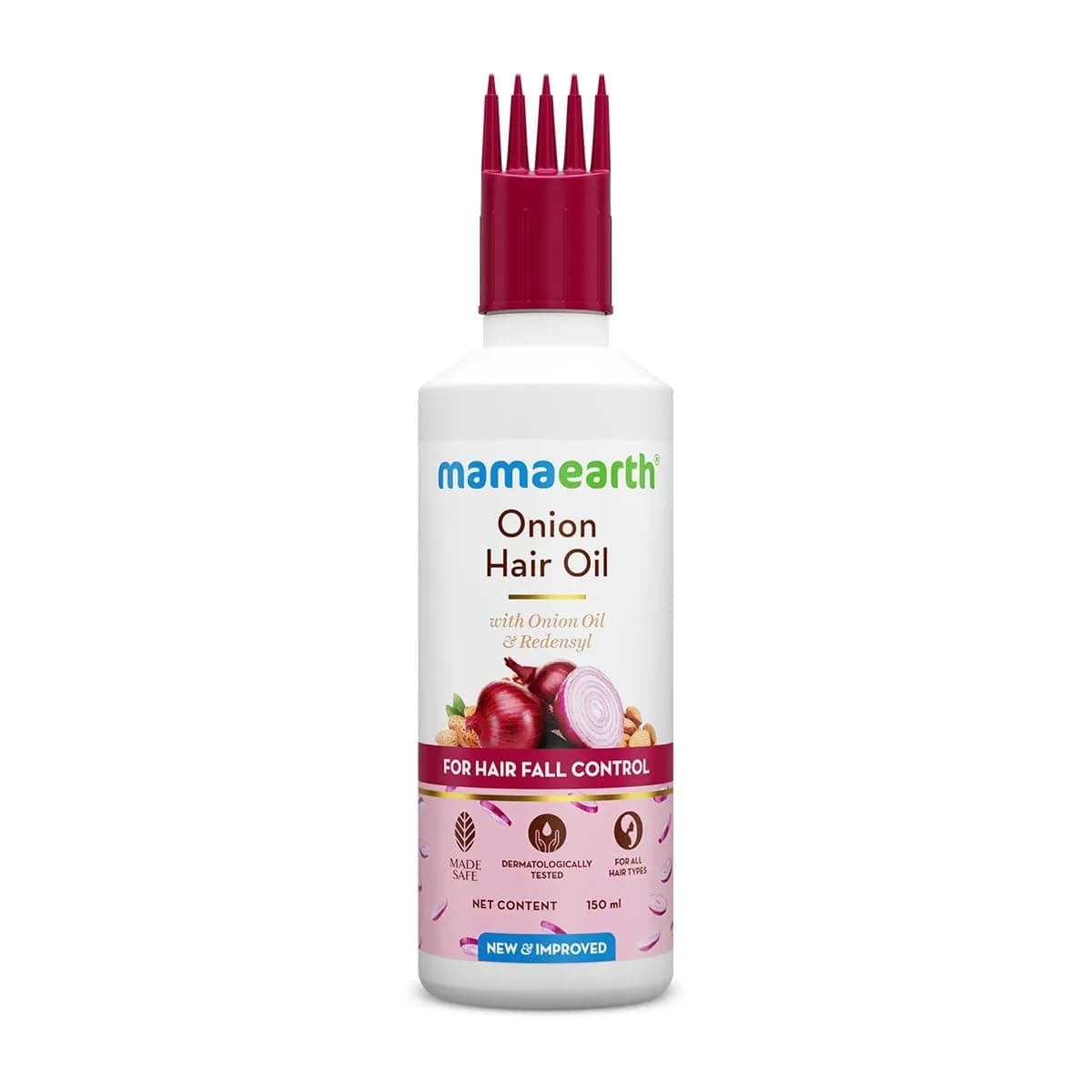 Mamaearth Onion Hair Oil with Redensyl for Hair Fall Control 150ml