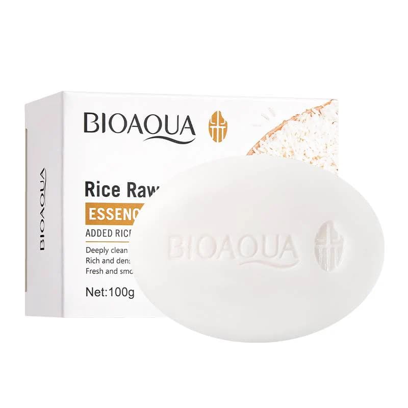 Bioaqua Rice Raw Pulp Essence Soap for Smoothing Skin 100g