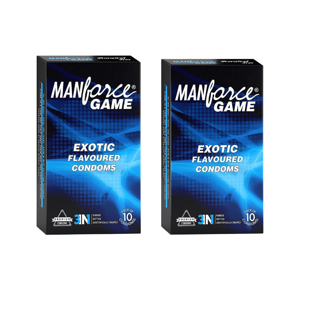 Manforce Game Exotic Condom 10pc Buy 1 Get 1
