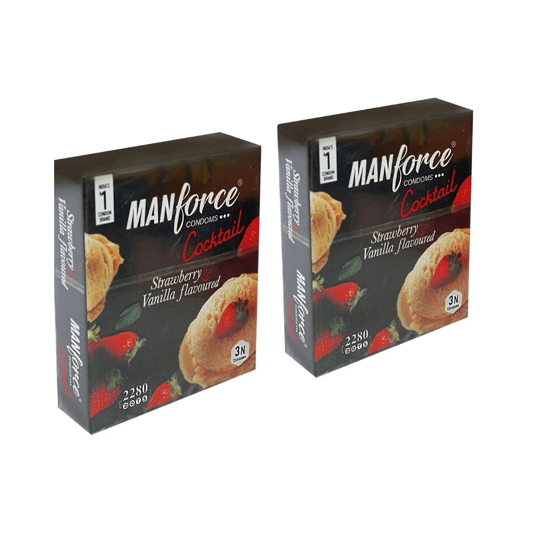 Manforce Cocktail Condom 3pc Buy 1 Get 1