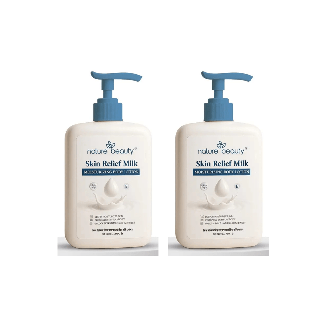 Nature Beauty Skin Relief Milk Moisturizing Body Lotion for All Skin Types 200ml Buy 1 Get 1