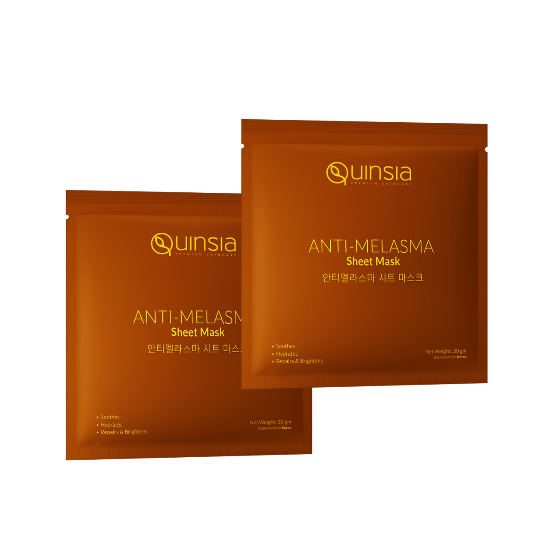 Quinsia Anti-Melasma Sheet Mask for Skin Repair & Brightening 30g 2pc Combo