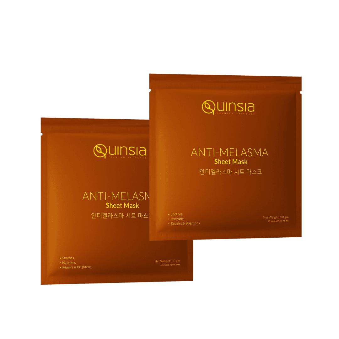 Quinsia Anti-Melasma Sheet Mask for Skin Repair & Brightening 30g 2pc Combo