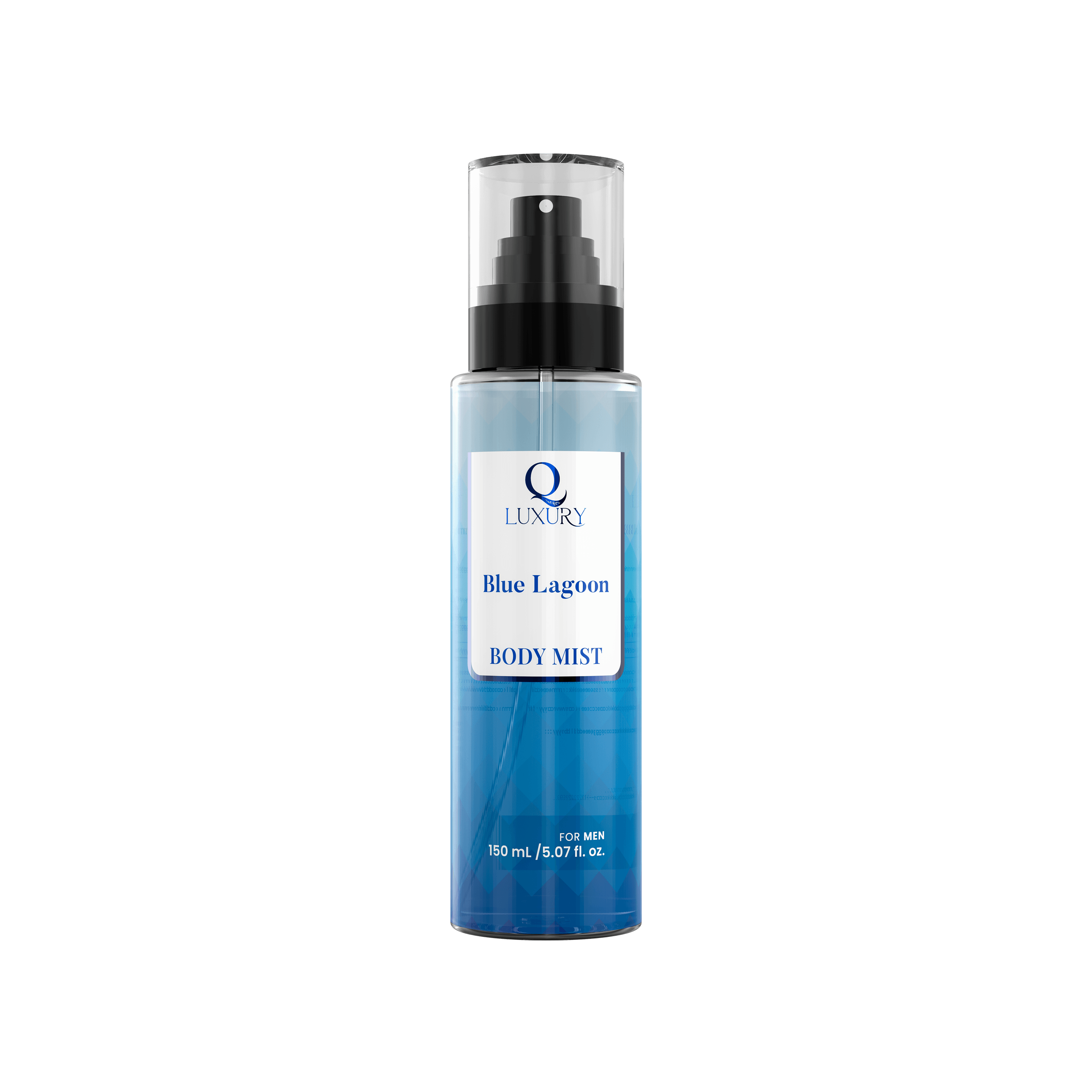 Q Luxury Blue Lagoon Body Mist For Men 150ml