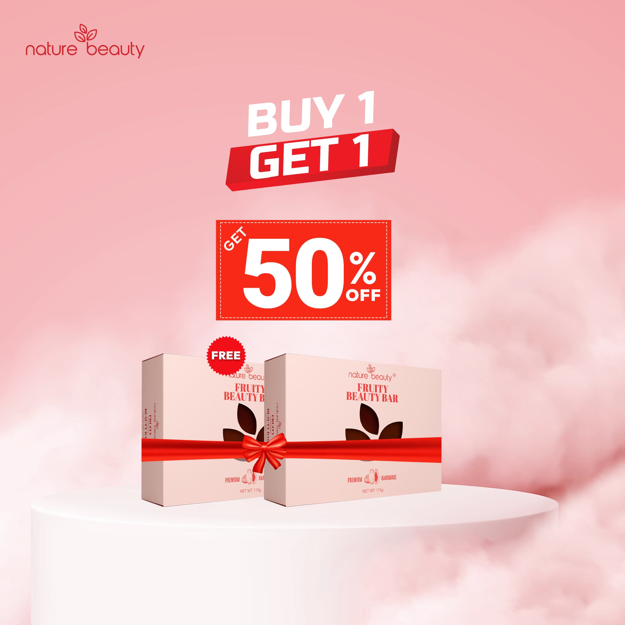 Nature Beauty Hand-made Fruity Beauty Bar Buy 1 Get 1