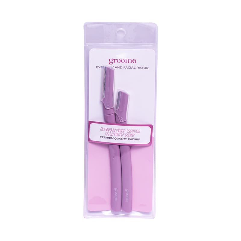 Groome Eyebrow and Facial Razor 2pc