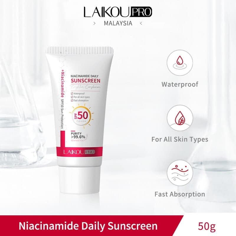 Laikou Pro Niacinamide Daily Sunscreen SPF50 PA+++ for All Skin Types 50g
