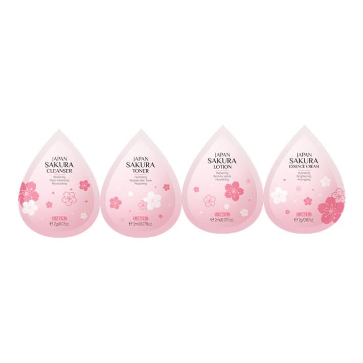 Laikou Japan Sakura Skin Care Set 2g 4 pc