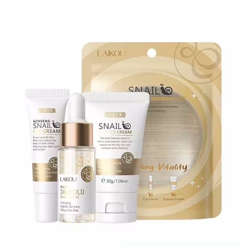 Laikou Snail Revitializing Skincare Set 3pcs
