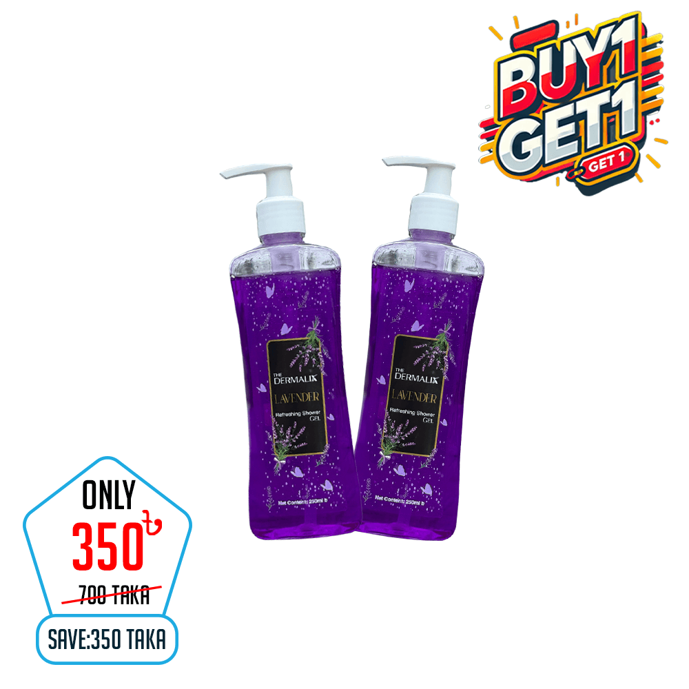 The Dermalix Lavender Refreshing Shower Gel 250ml Buy 1 Get 1
