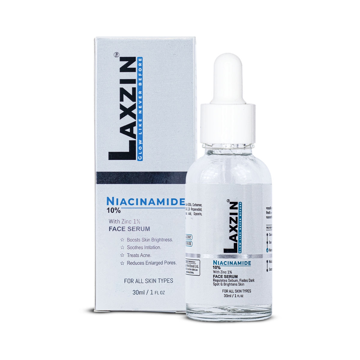 Laxzin Niacinamide 10% + Zinc 1% Face Serum 30ml