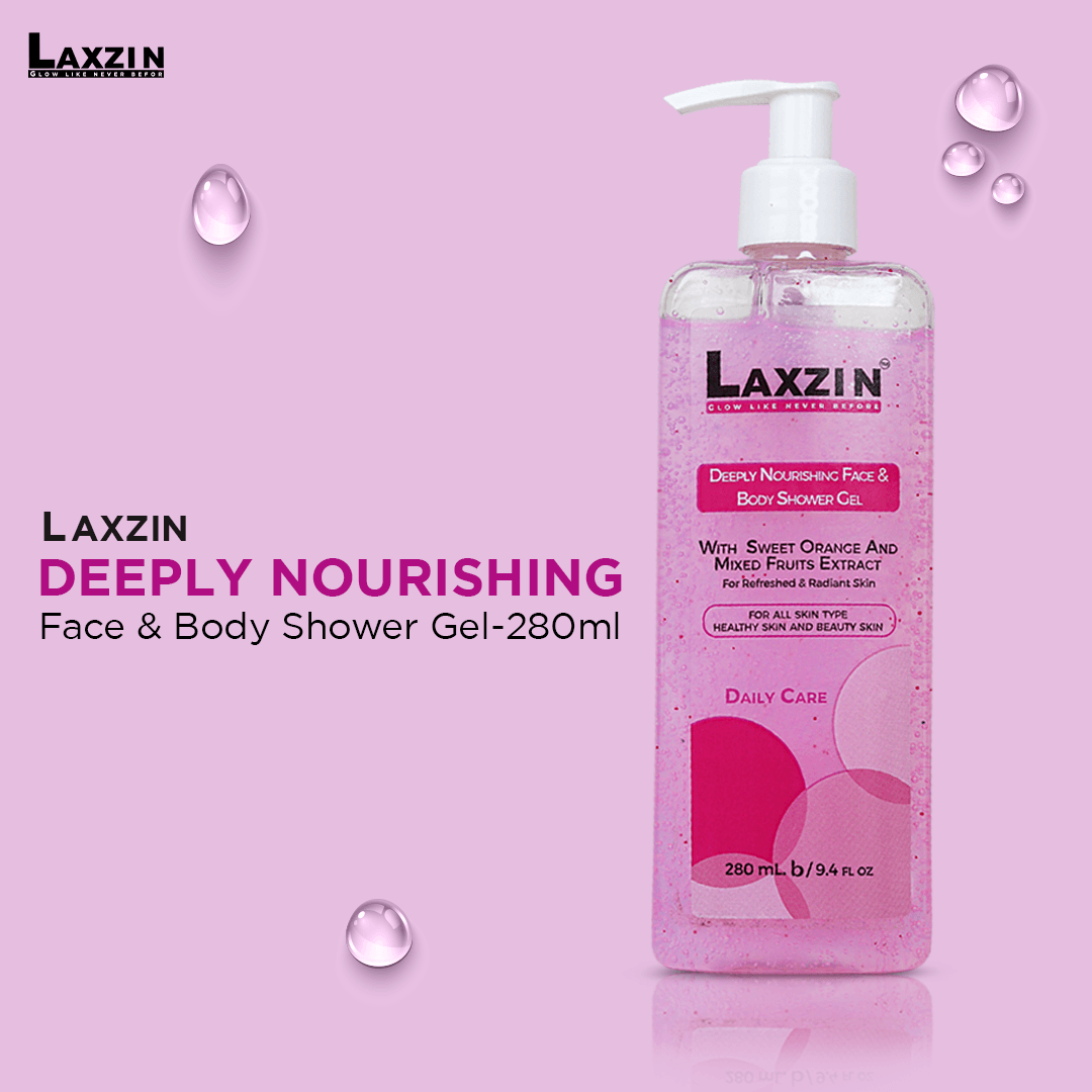 Laxzin Deeply Nourishing Face & Body Shower Gel 280ml