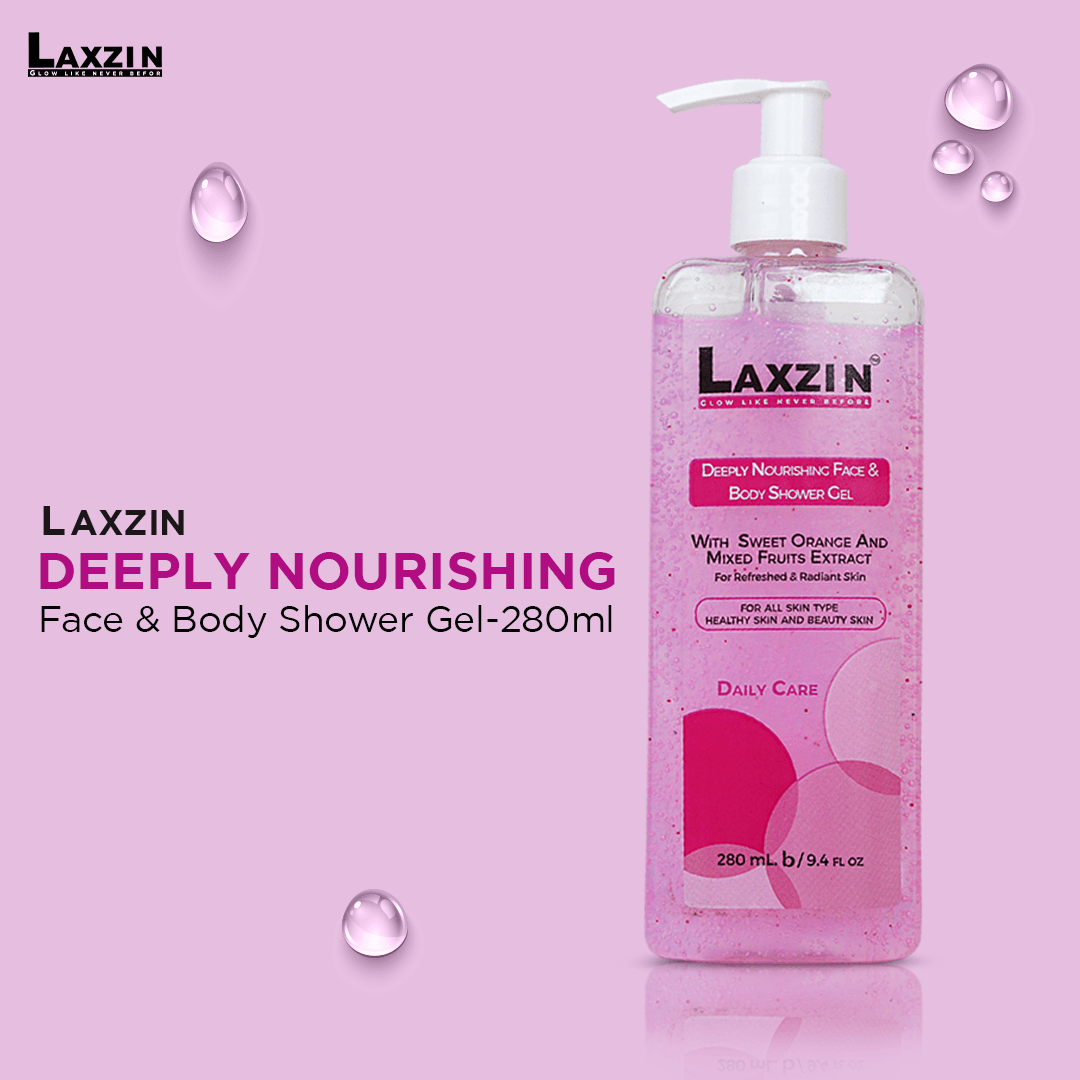 Laxzin Deeply Nourishing Face & Body Shower Gel 280ml