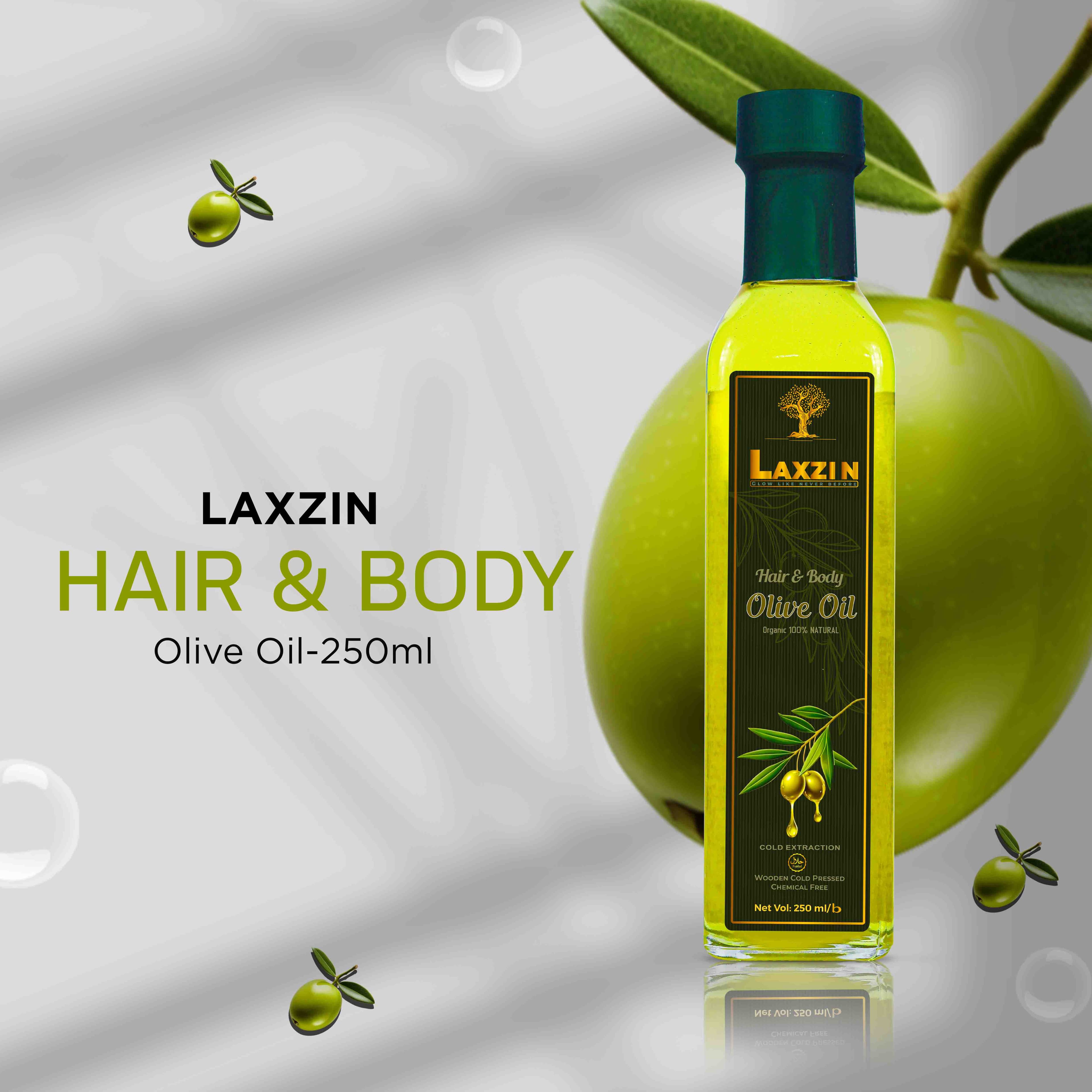 Laxzin Hair & Body Olive Oil 250ml