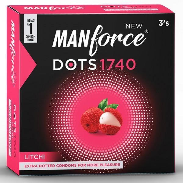 Manforce 1500 Dots Litchi Flavoured