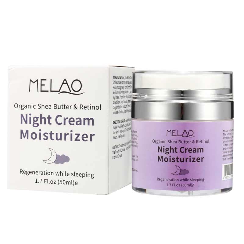 Melao Organic Shea Butter & Retinol Night Cream Moisturizer 50ml