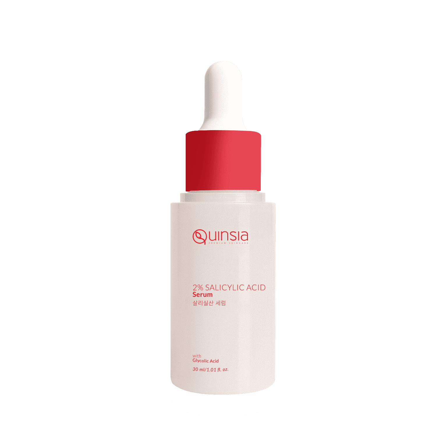 Quinsia 2% Salicylic Acid Serum with Glycolic Acid for All Skin Types 30ml
