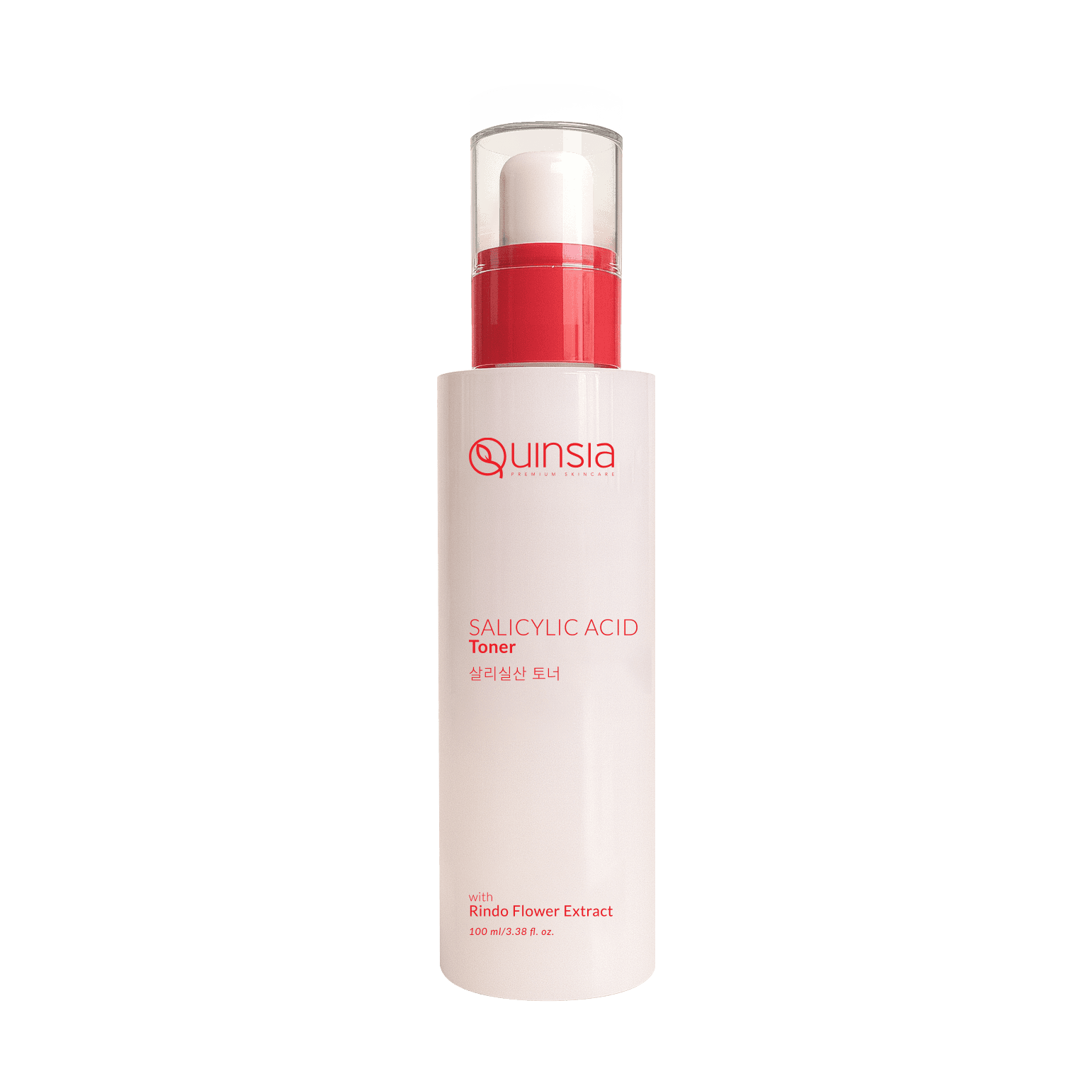 Quinsia Salicylic Acid Toner with Rindo Flower Extract for Reducing Inflammation 100ml