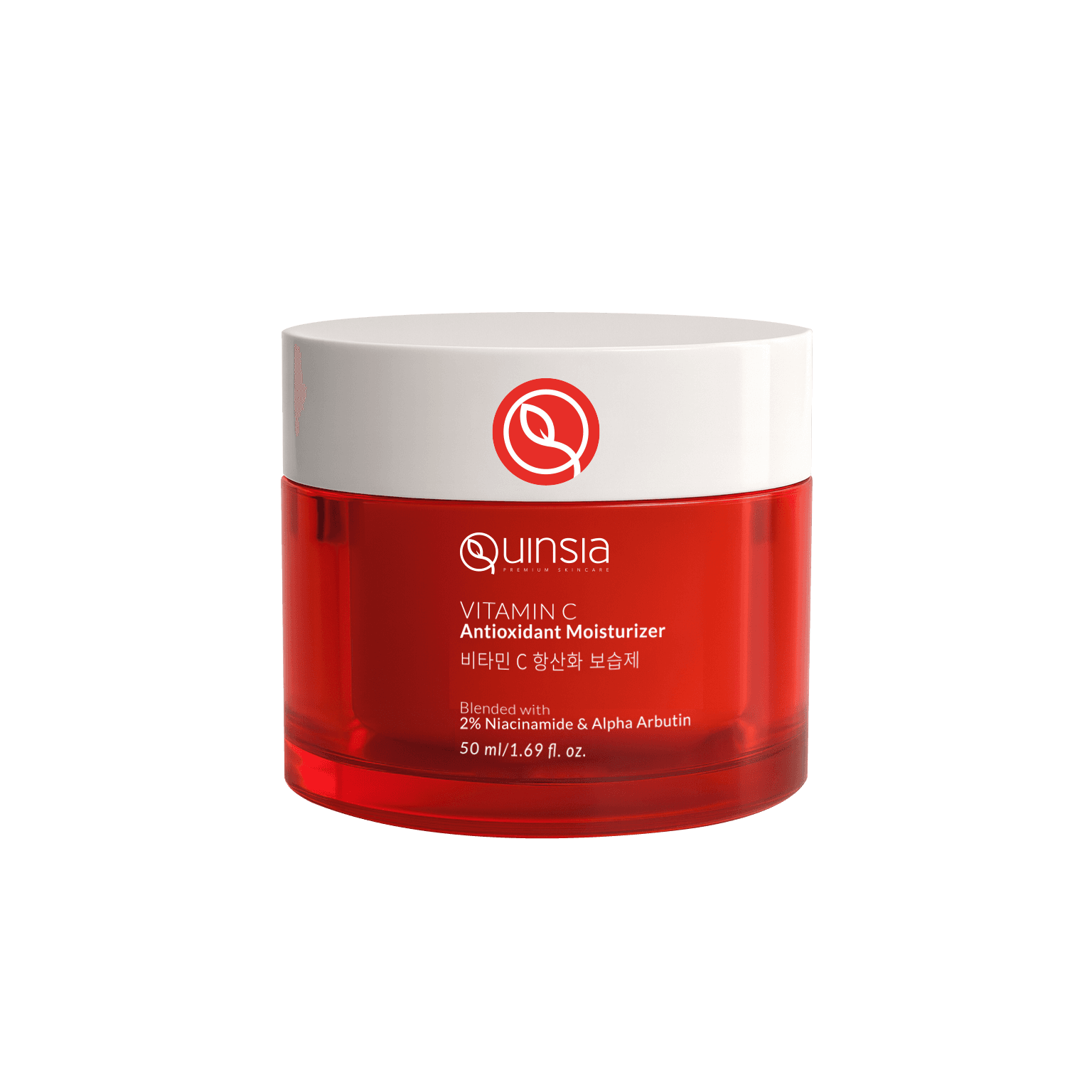 Quinsia Vitamin C Antioxidant Moisturizer with 2% Niacinamide & Alpha Arbutin 50ml