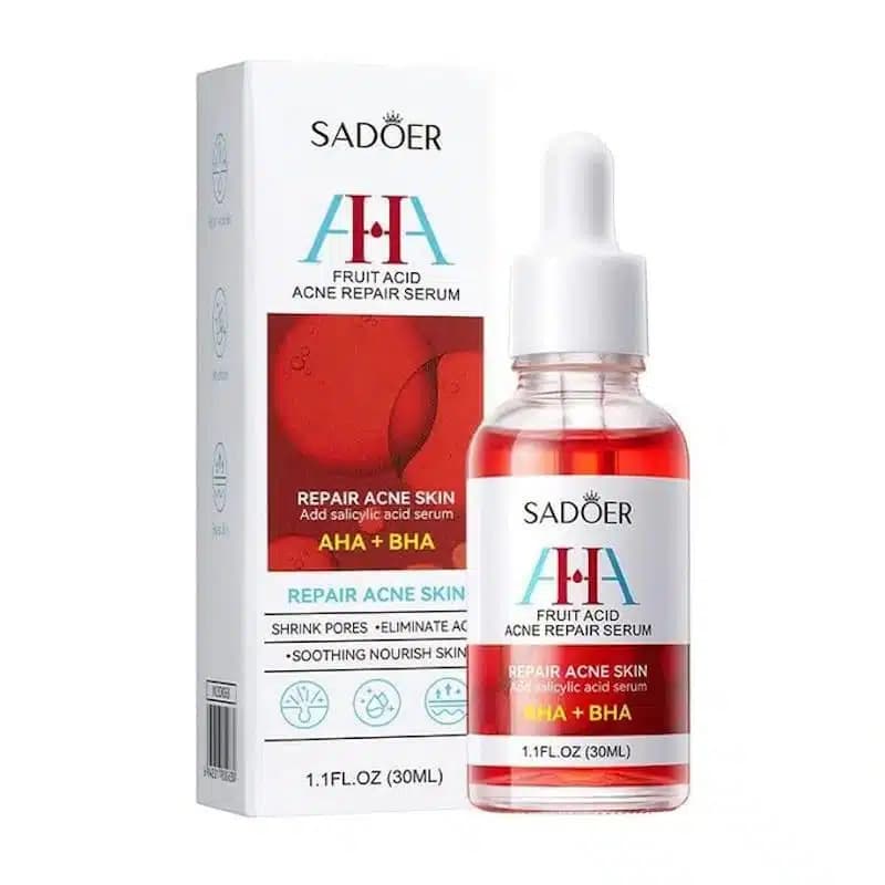 Sadoer AHA + BHA Fruit Acid Acne Repair Serum with Salicylic Acid 30ml