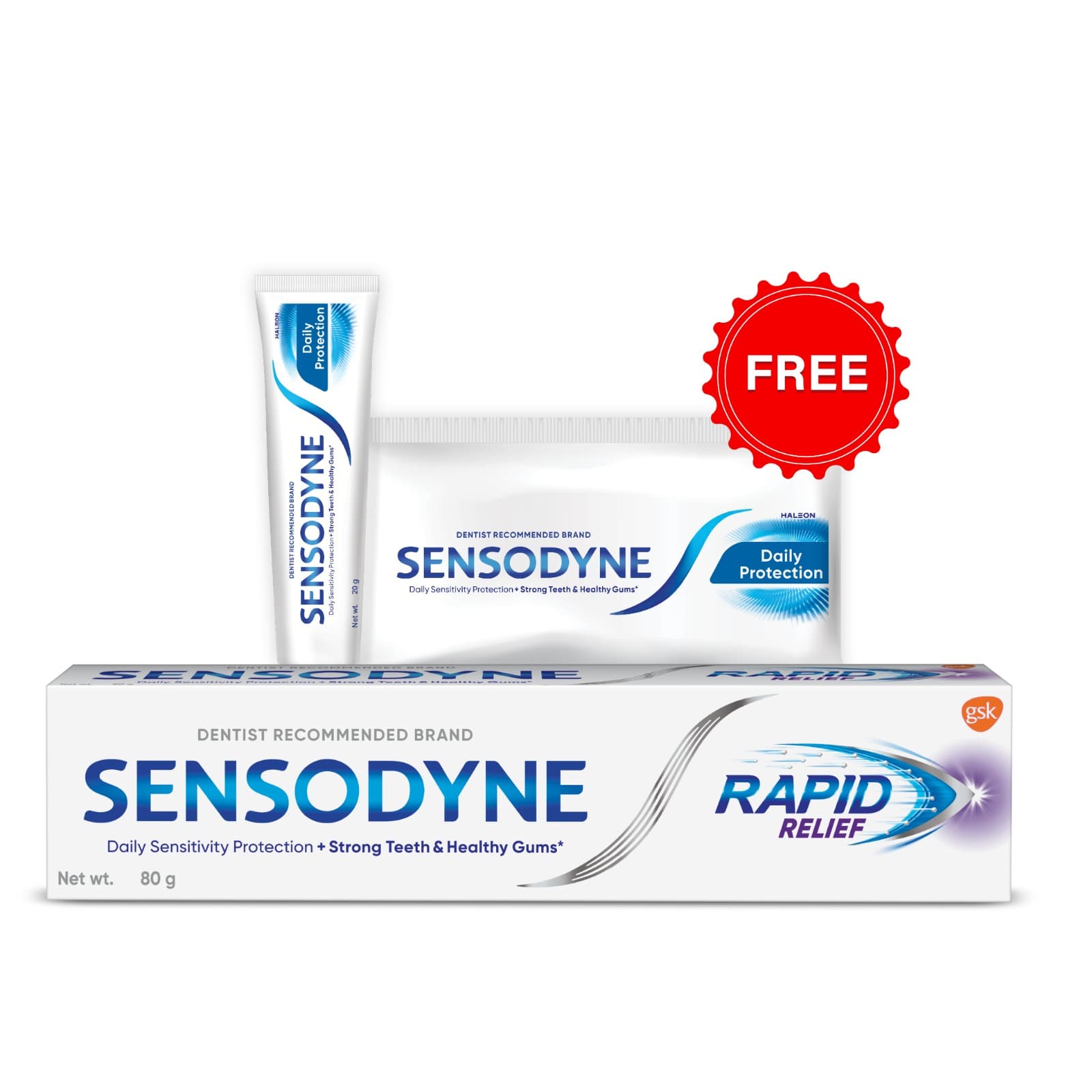Sensodyne Rapid Relief & Get 1 Daily Protection